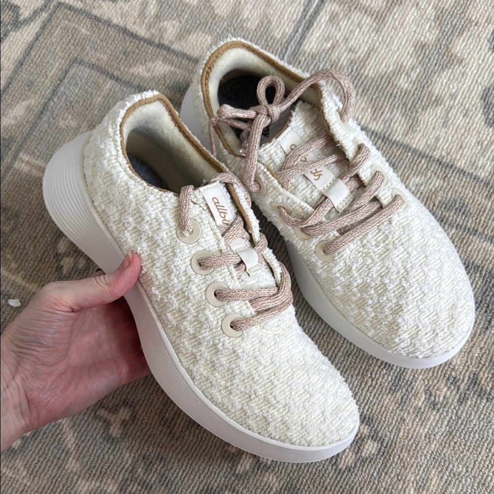Allbirds Cream Sneakers Modern Minimalist Design